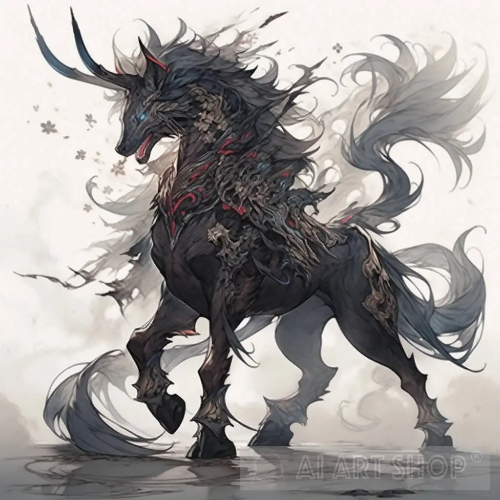 qilin 3 of 4 animal ai art 740
